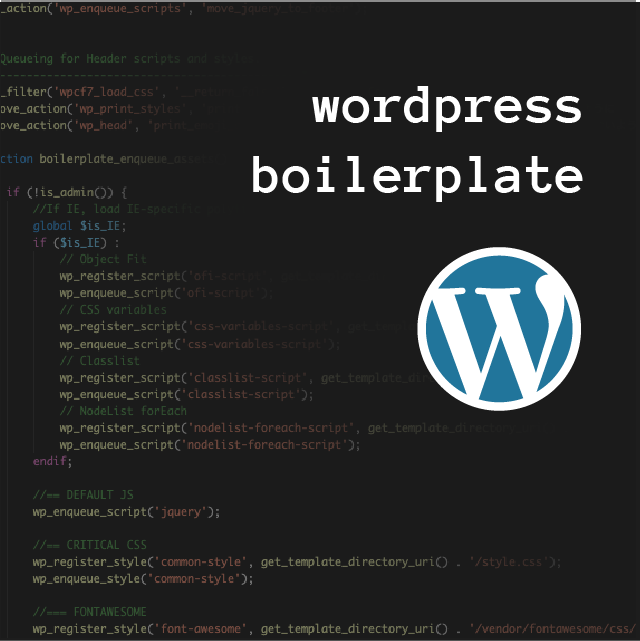 Wordpress Boilerplate